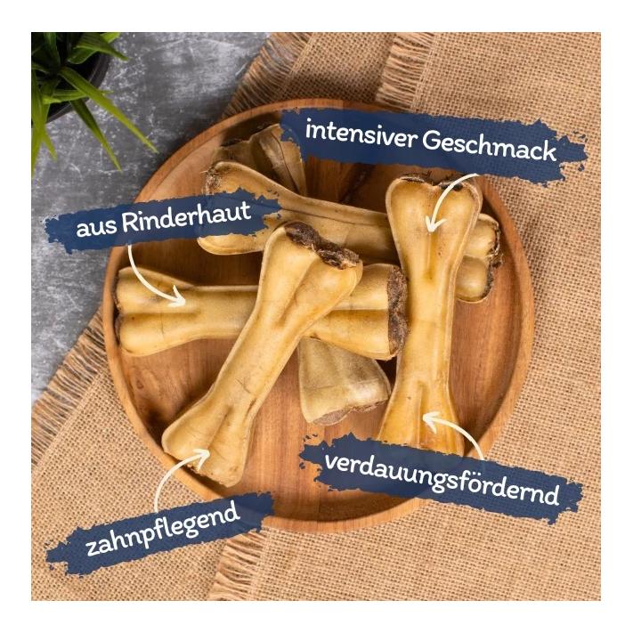 Kauknochen gefüllt mit Pansen ca. 15 cm