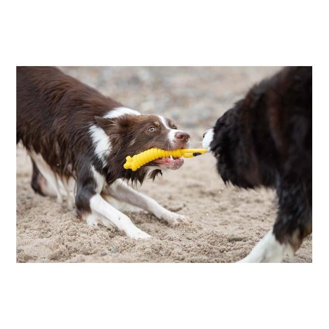 Jouet en corde spiely, uni - jaune
