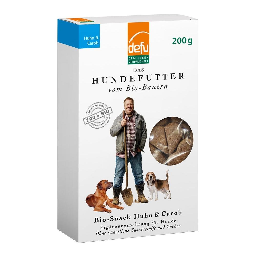 Image of defu Bio Dog Snack Huhn Carob 200g bei Hauptner.ch