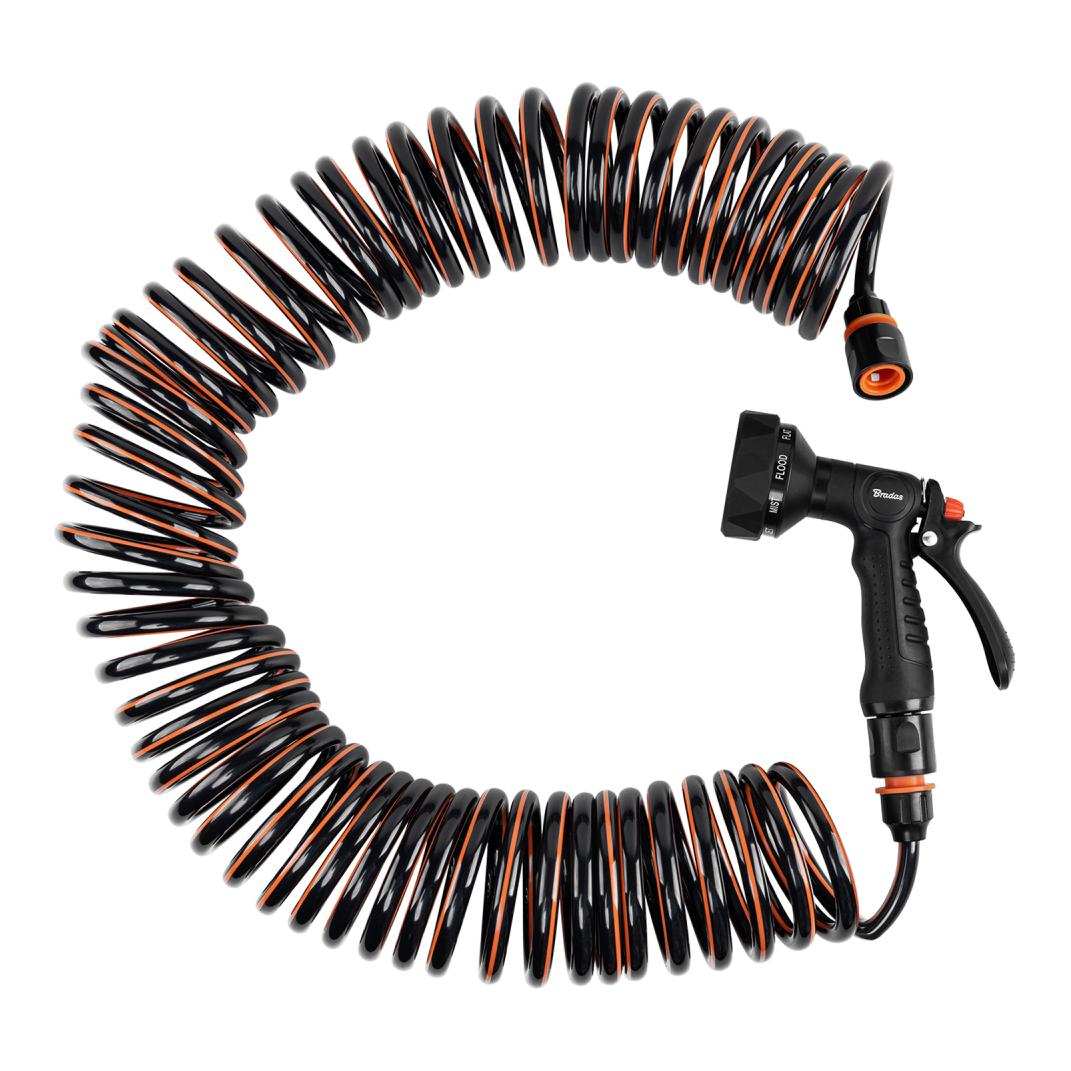 Set mit Spiralschlauch und 9-Funktionen-SPIRNG-FLEX-Pistole