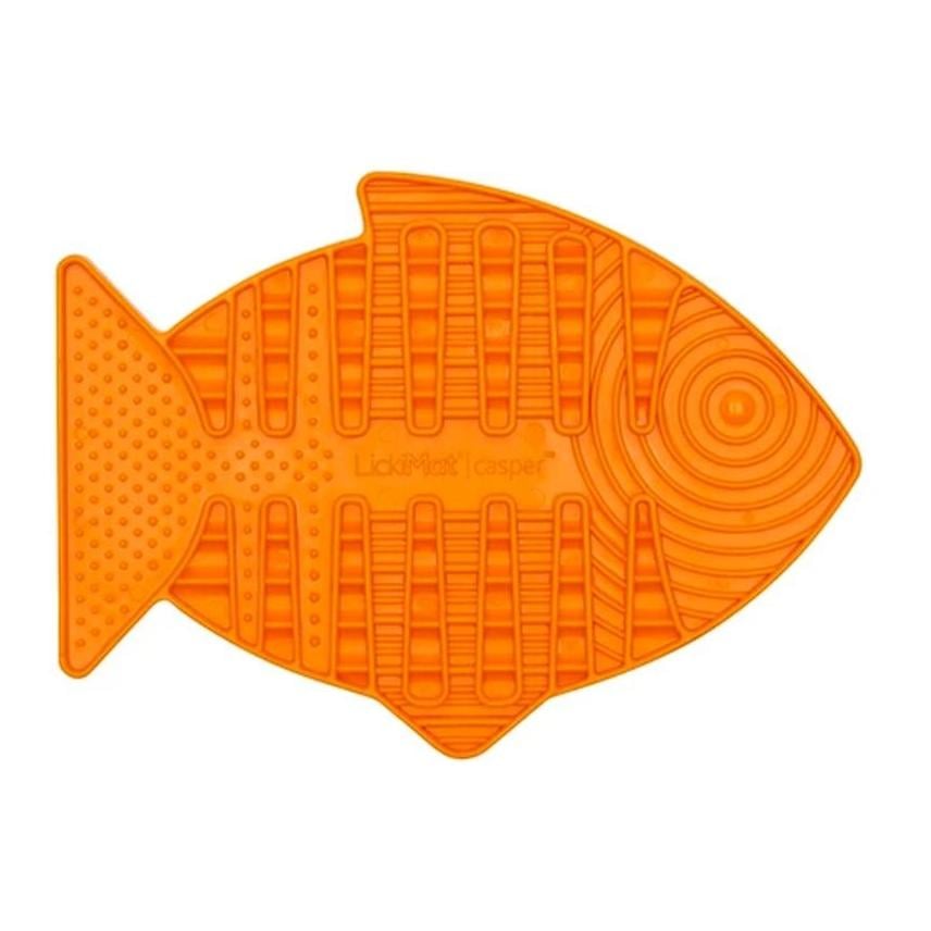 Image of LickiMat Leckmatte Casper - orange bei Hauptner.ch