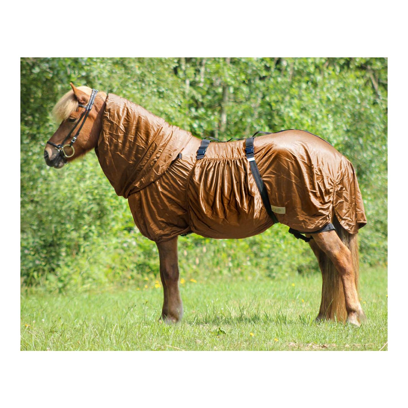 Couverture anti-dermite pour islandais - brun