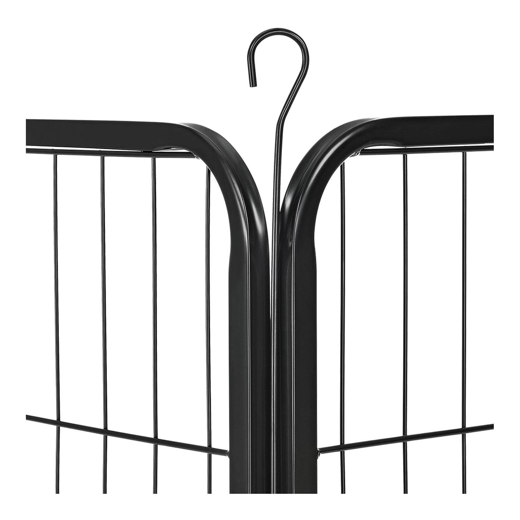 Welpenauslauf aus Metall 80 cm mit doppelt verriegelbarer Tür - 8-teilig