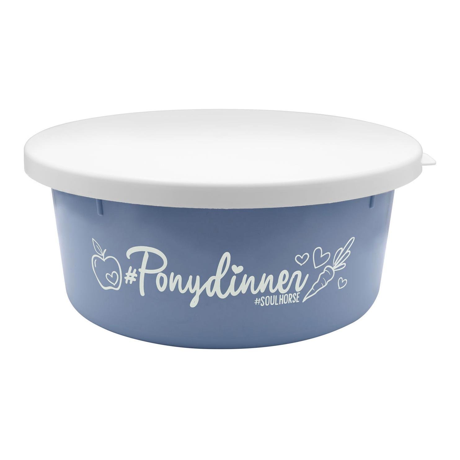 Image of Soulhorse Futterschüssel "Ponydinner" - Taubenblau - bei Hauptner.ch