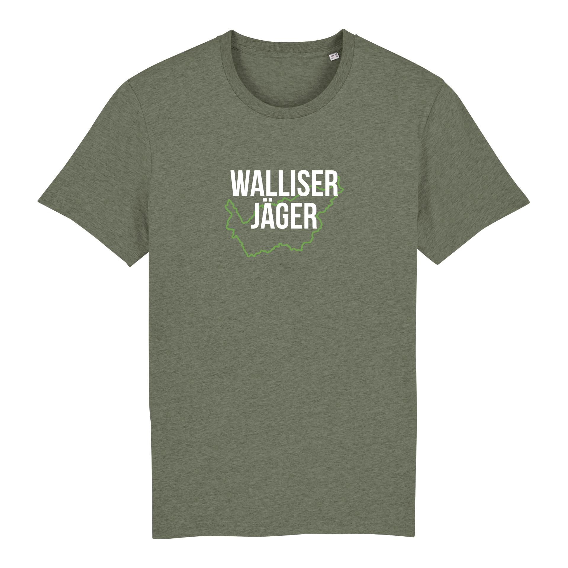 Image of Hauptner Jagd T-Shirt Walliser Jäger - Mid Heather Khaki - bei Hauptner.ch