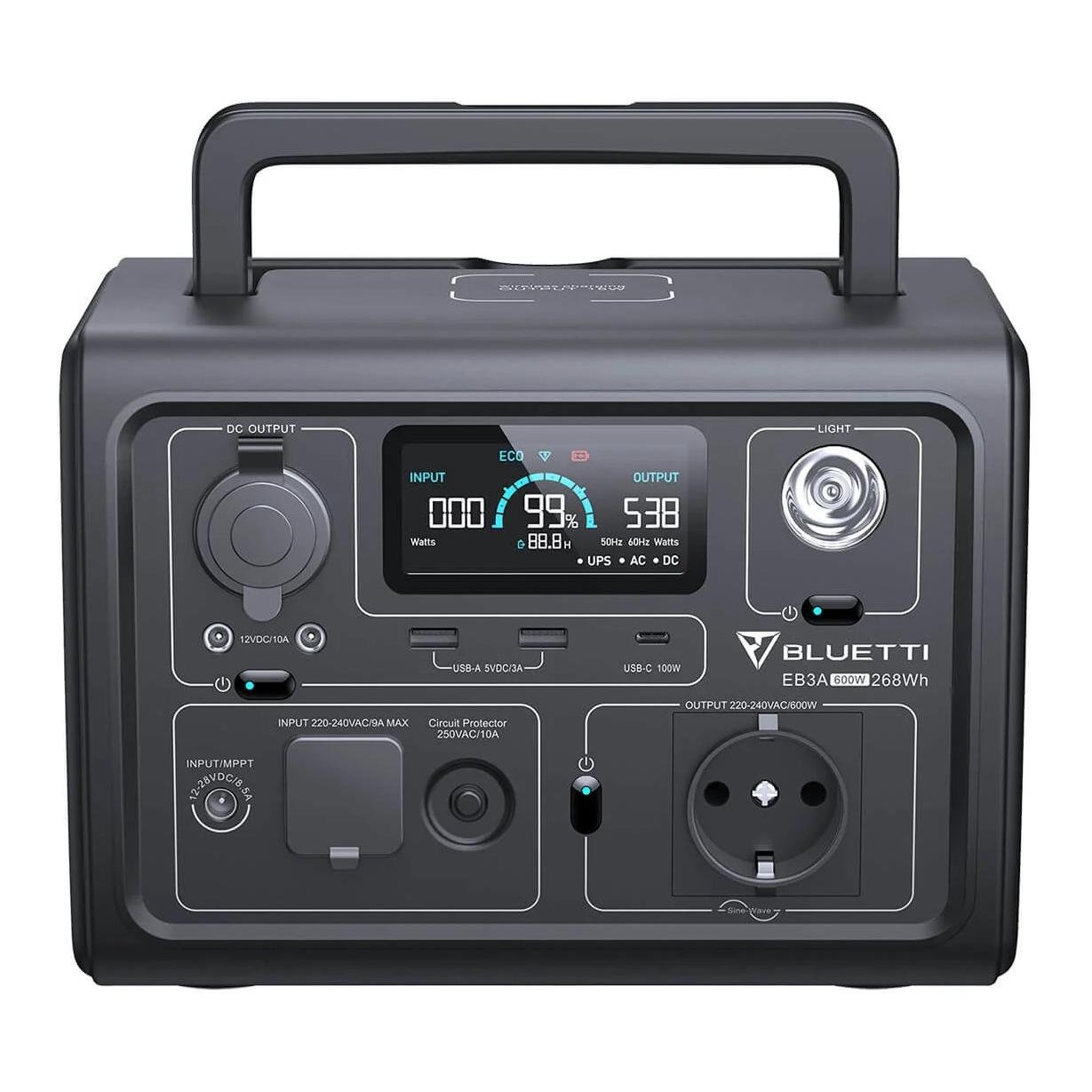 EB3A Power Station (600W / 268 Wh)