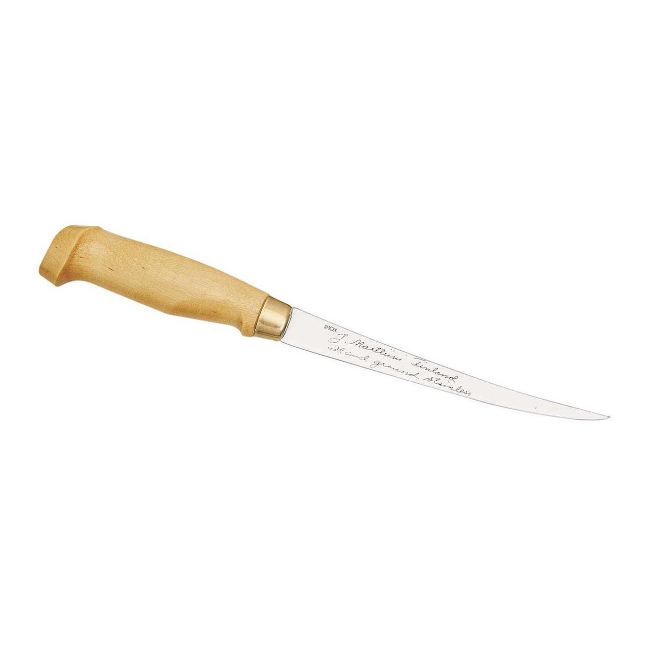 Image of Marttiini Finnisches Filetiermesser, Klinge 15 cm, Holzgriff - Beige / Nude - bei Hauptner.ch