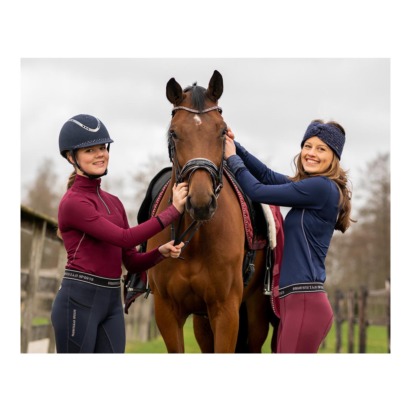 Pull chauffant Loua pour dames - porto red