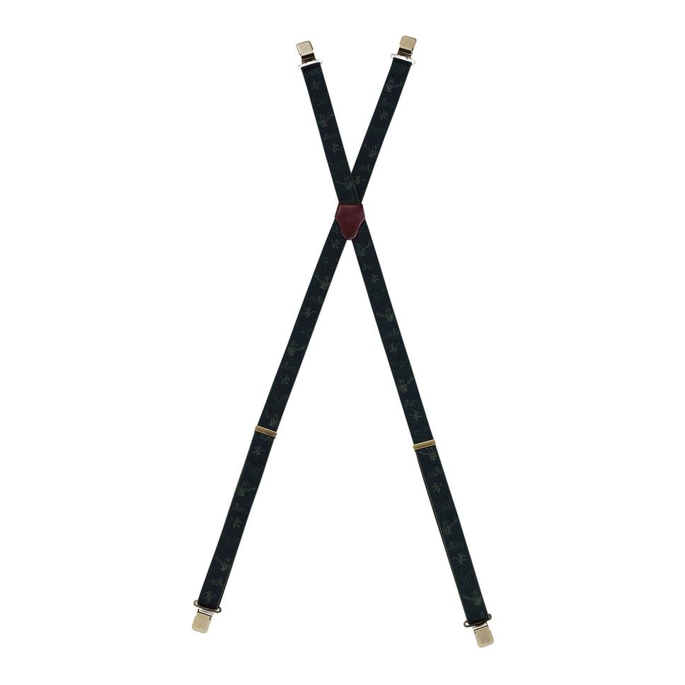 Bretelles avec clip - vert foncé