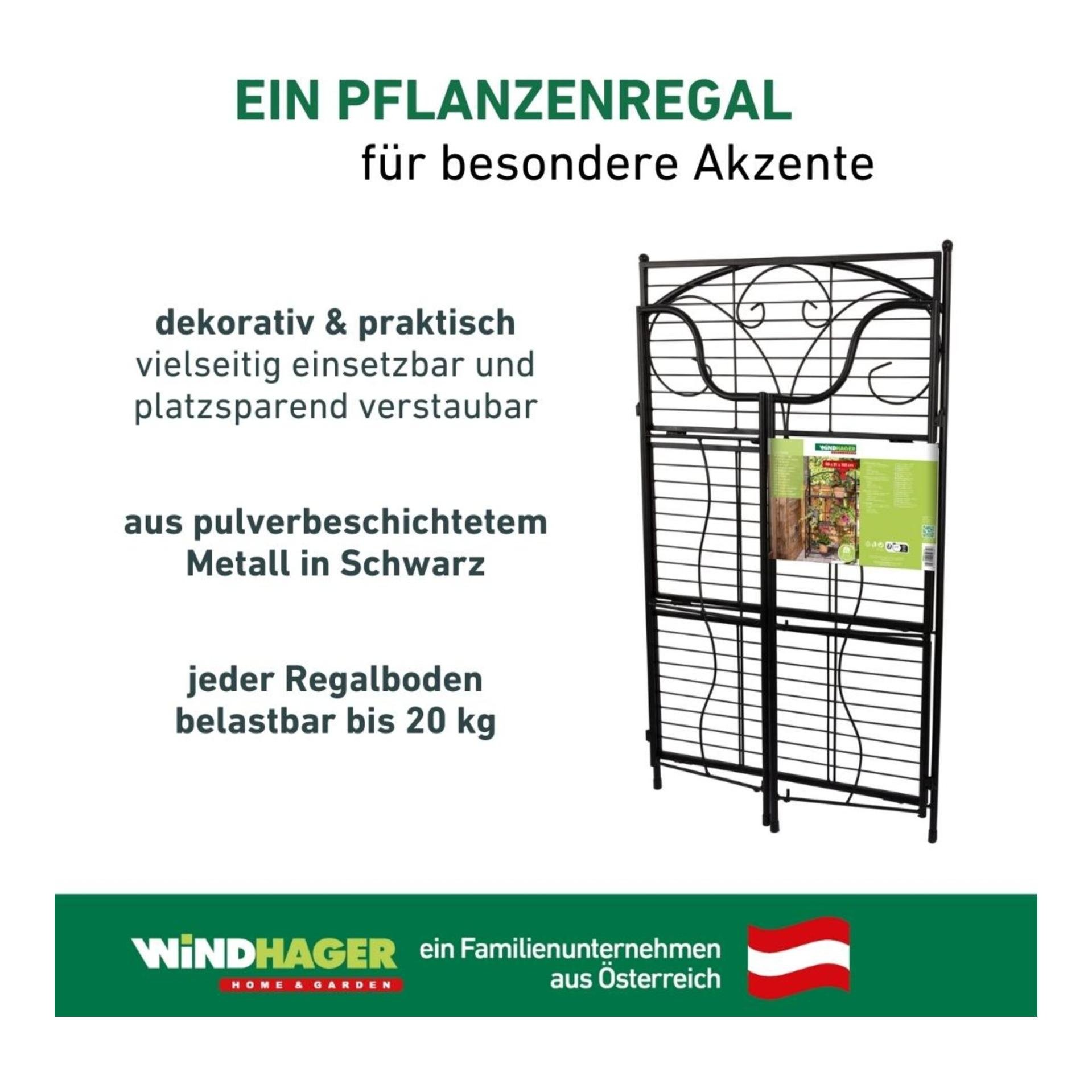 Windhager Étagère murale à trois niveaux pour plantes - pliable