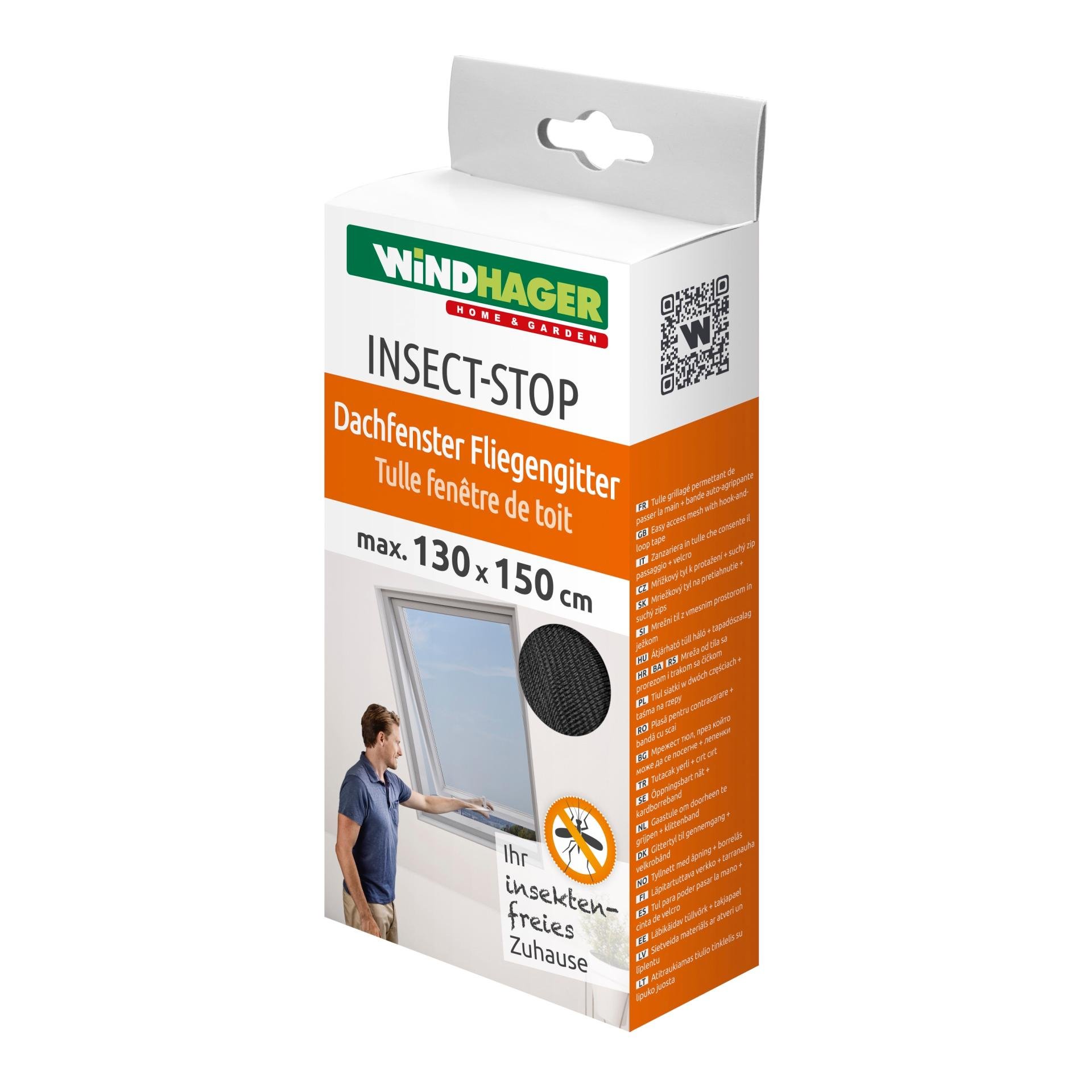 Fliegengitter für Dachfenster - anthrazit