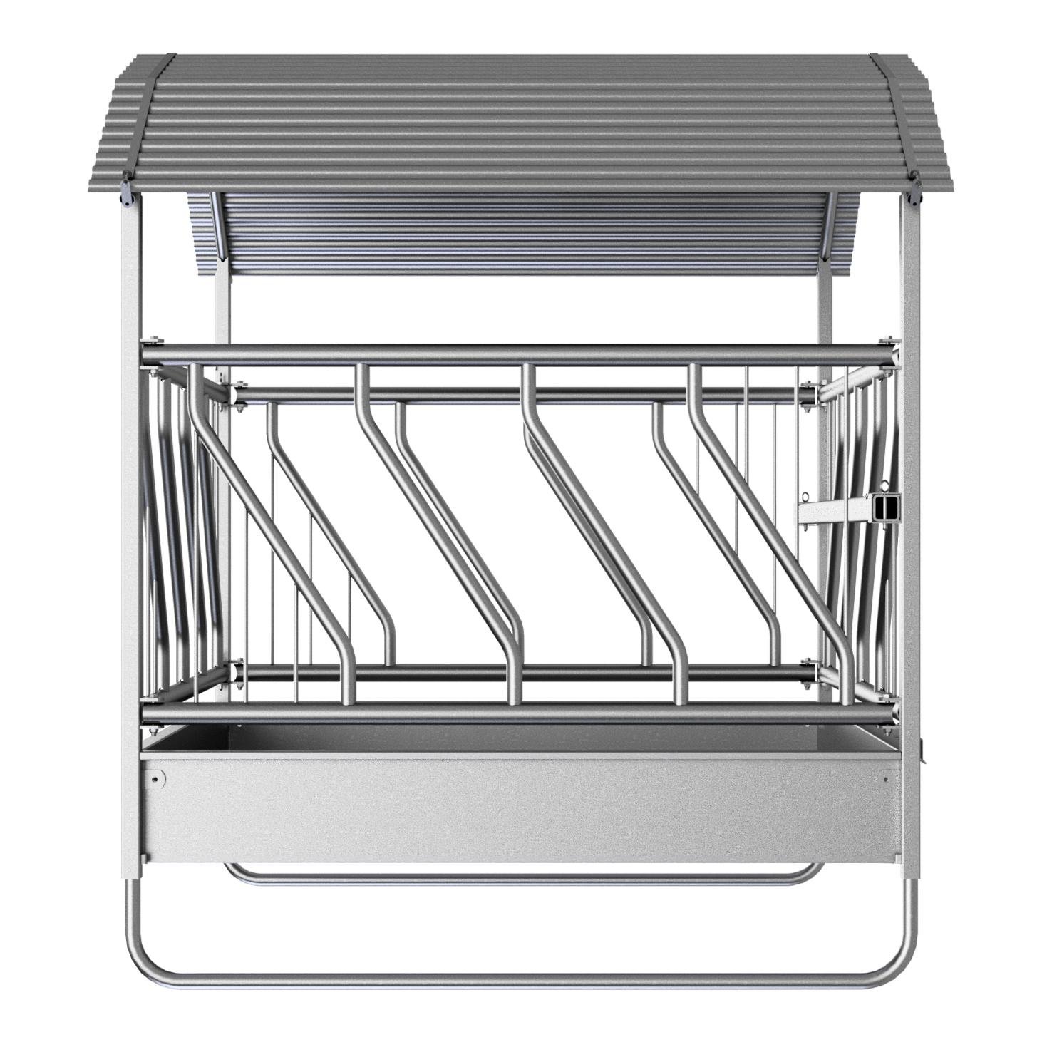 Viereckraufe mit Schrägfressgitter