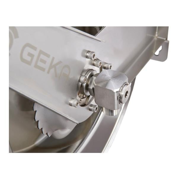 Plus automatischer Schlauchaufroller Edelstahl - mit Schlauch