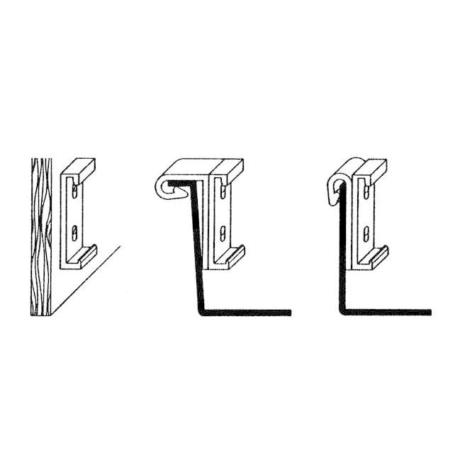 Image of Werner Schenk Wandhalter an der Wand, pro Paar bei Hauptner.ch