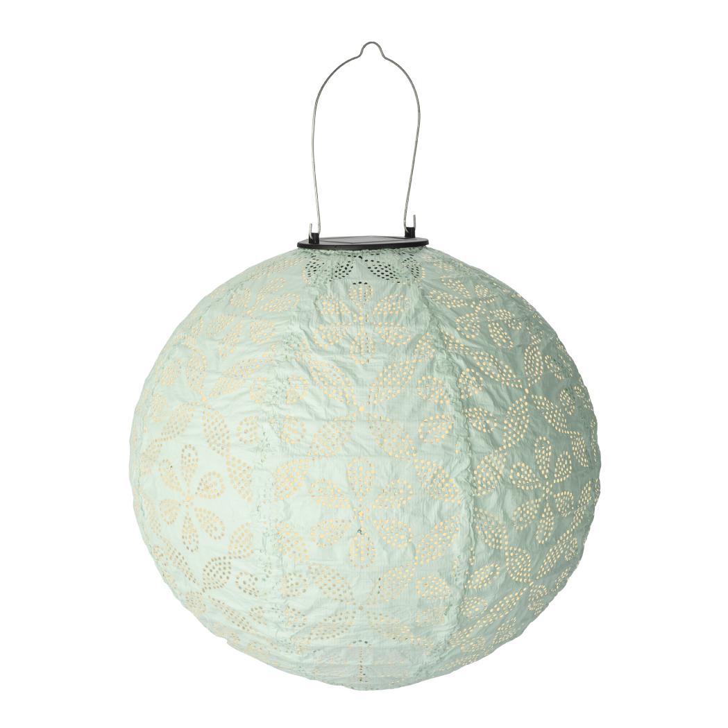 Solar Lampion Lightblue, rund