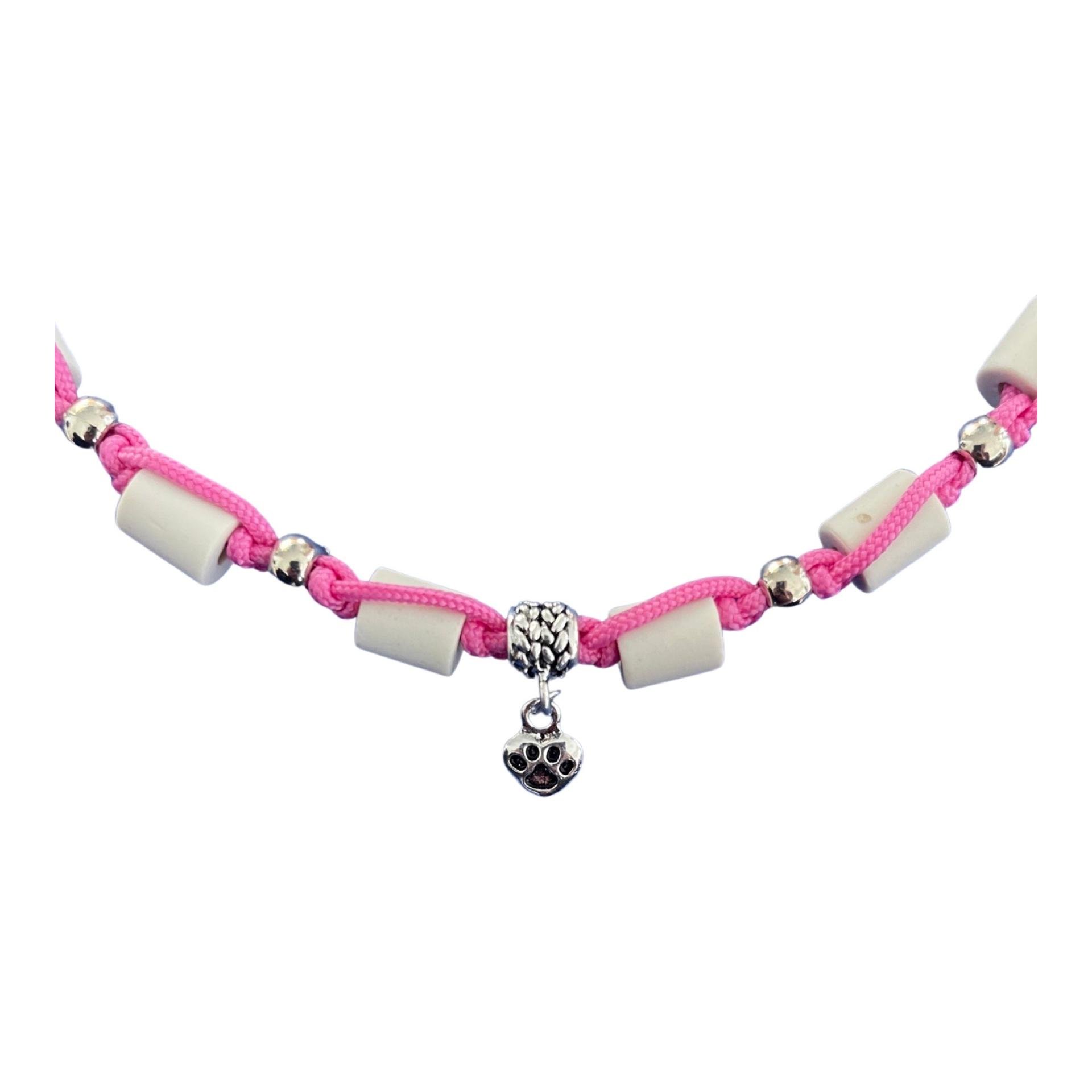 EM-Zeckenhalsband aus Tau mit EM Perlen