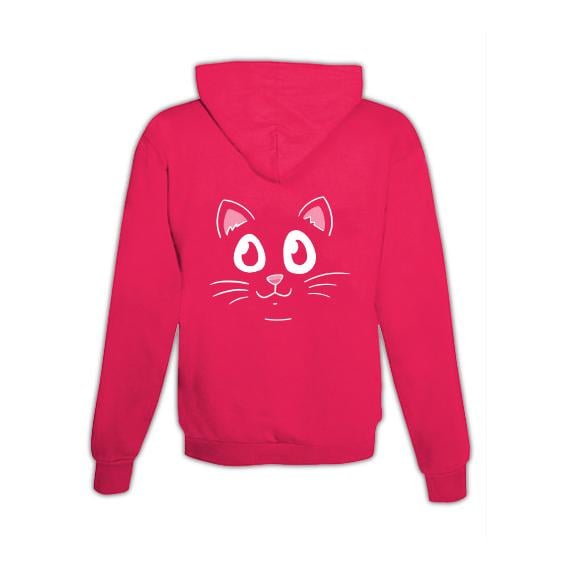 Image of Schwesternuhr Hoodie Katzengesicht Unisex - Pink - bei Hauptner.ch