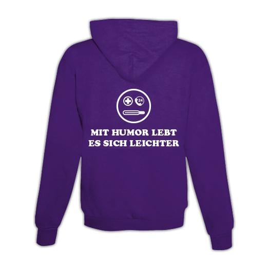 Hoodie mit Zipper Humor Unisex