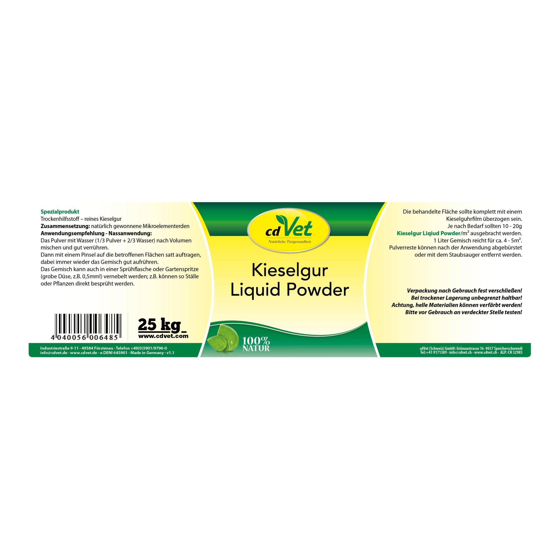 Kieselgur Liquid Powder
