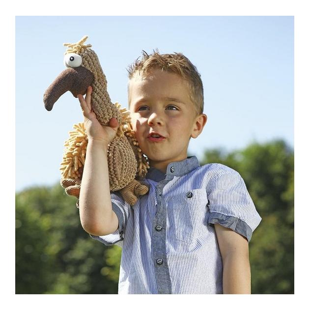 Geier Gustav Plüschtier- braun/beige