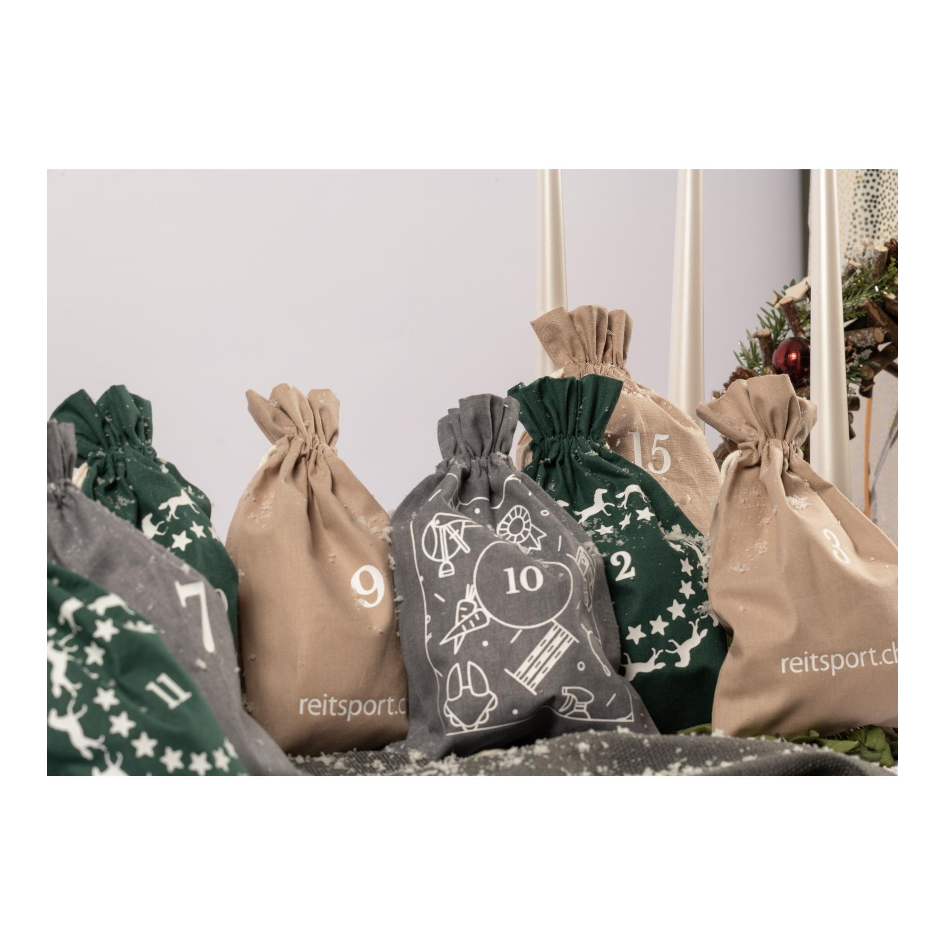 Adventskalender Beutel-Set Reitsport 