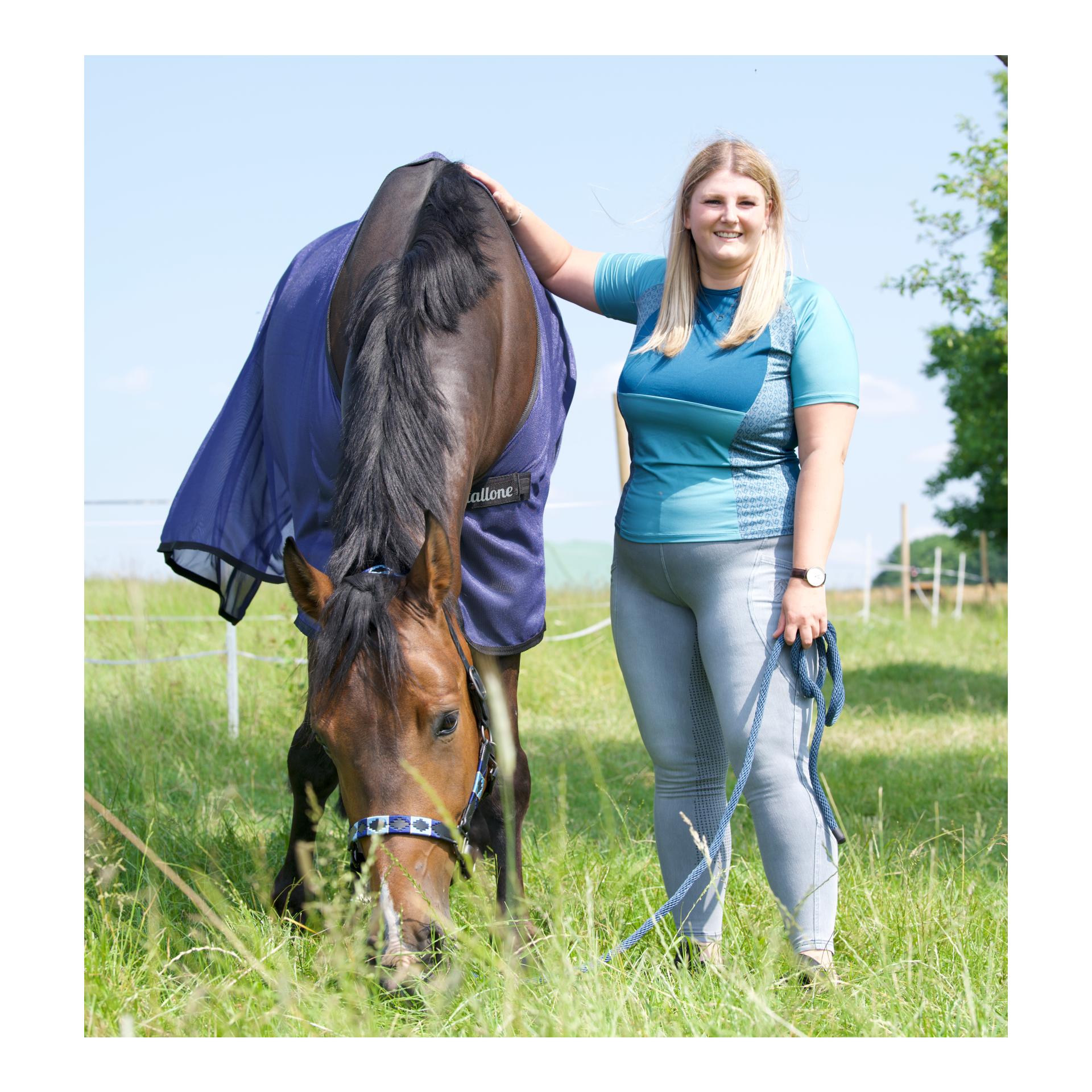 Reitleggings Jeans Fullgrip Damen