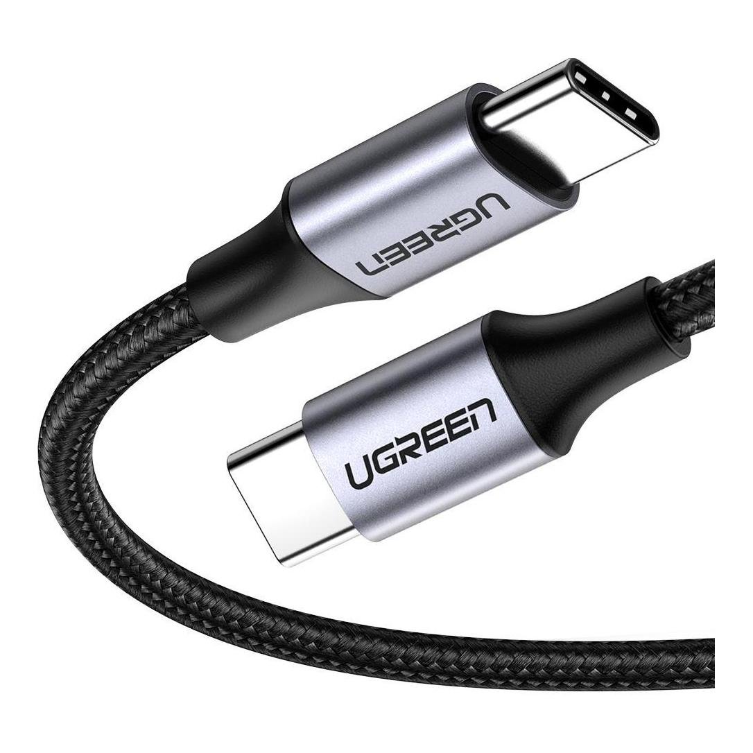 Image of Ugreen USB-C 2.0 zu USB-C 2.0 3A Datenkabel - Schwarz / Grau - Schwarz-Grau - bei Hauptner.ch