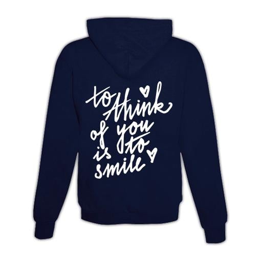 Hoodie mit Zipper To think of you Unisex