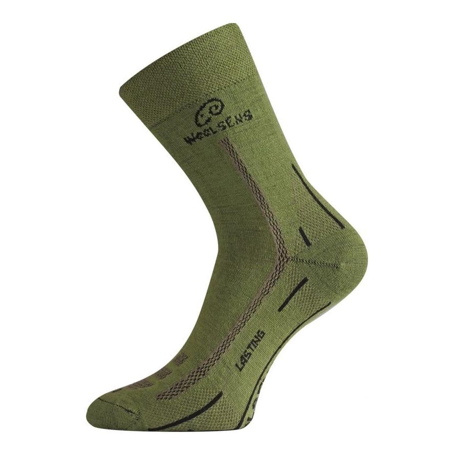 WLS Merino Sommer Wandersocken Unisex - grün