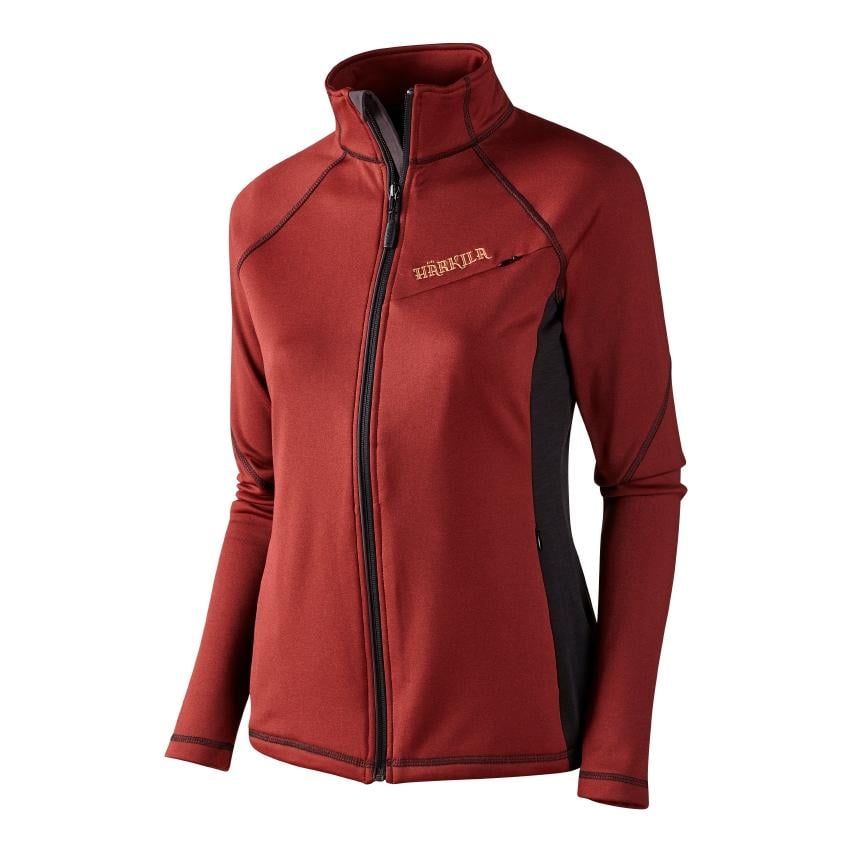 Image of Härkila Vestmar Hybrid Lady Fleecejacke - Syrah red melange bei Hauptner.ch