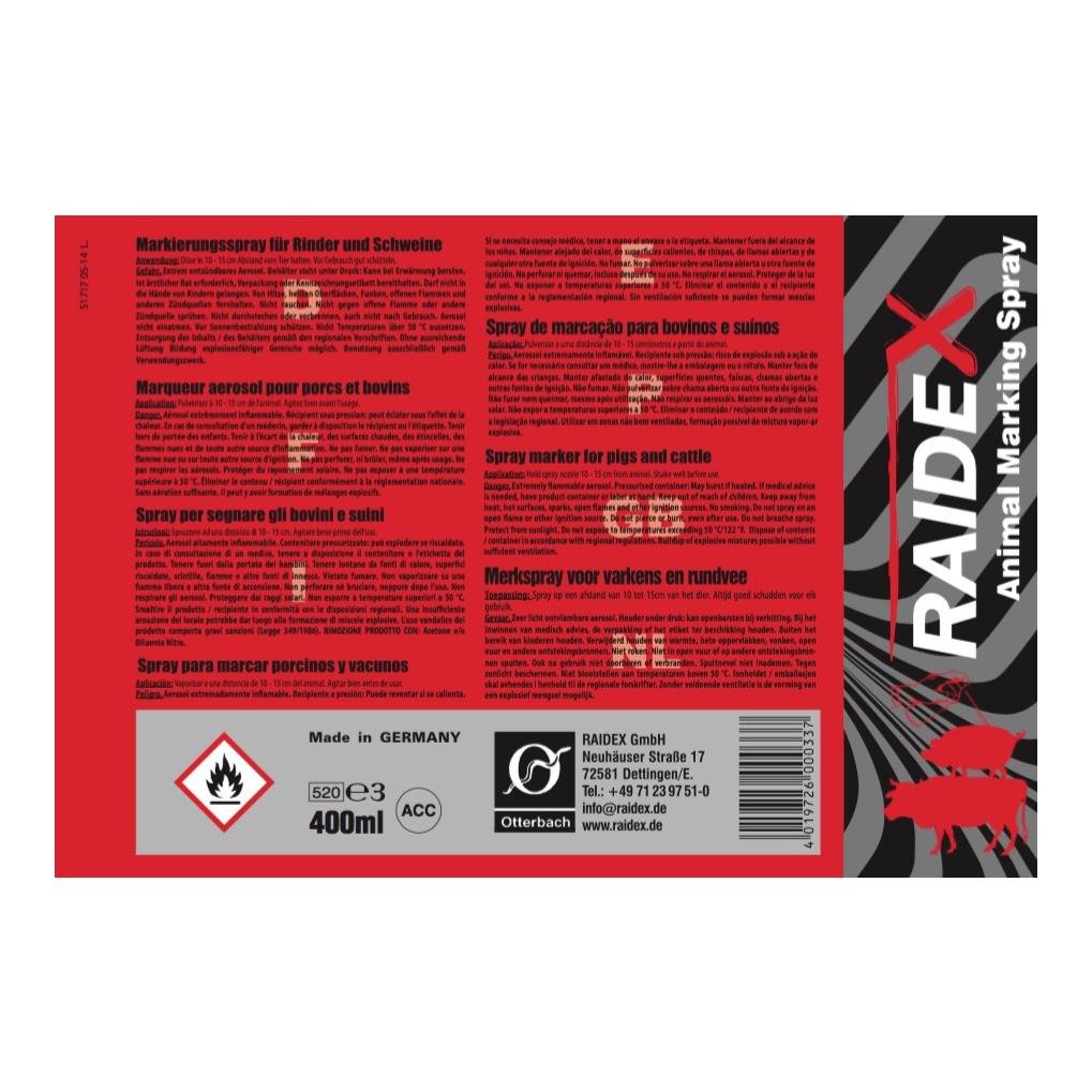 Vieh Markierungsspray - rot