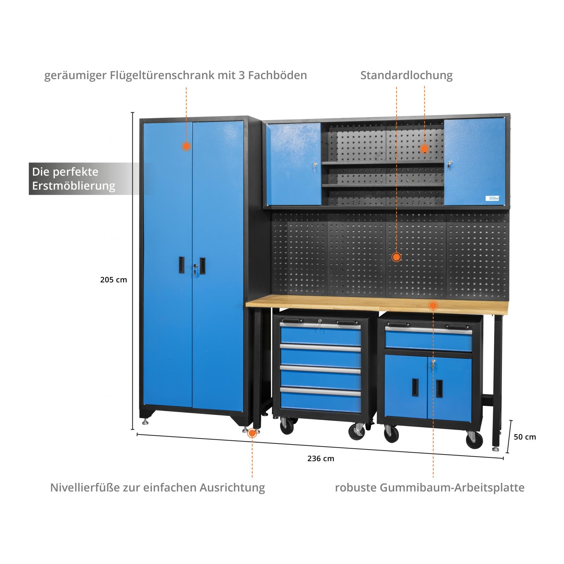Werkstatteinrichtungs-Set GWS 6-tlg.