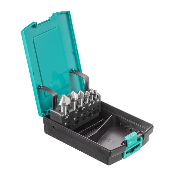 Set de 6 embouts fraise conique HSS, 90°