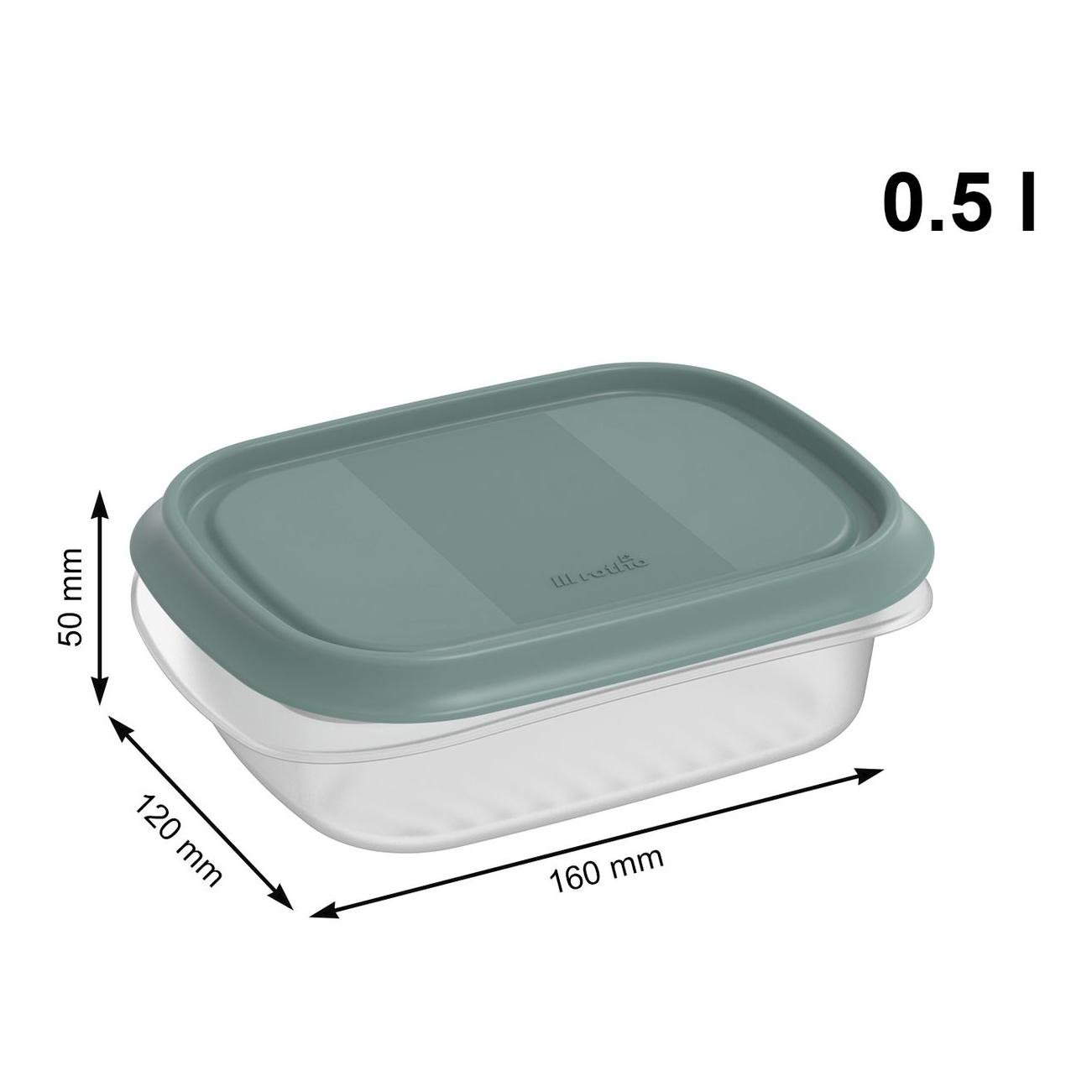 Rotho Lot de 6 boîtes fraîcheur ELEMENTS