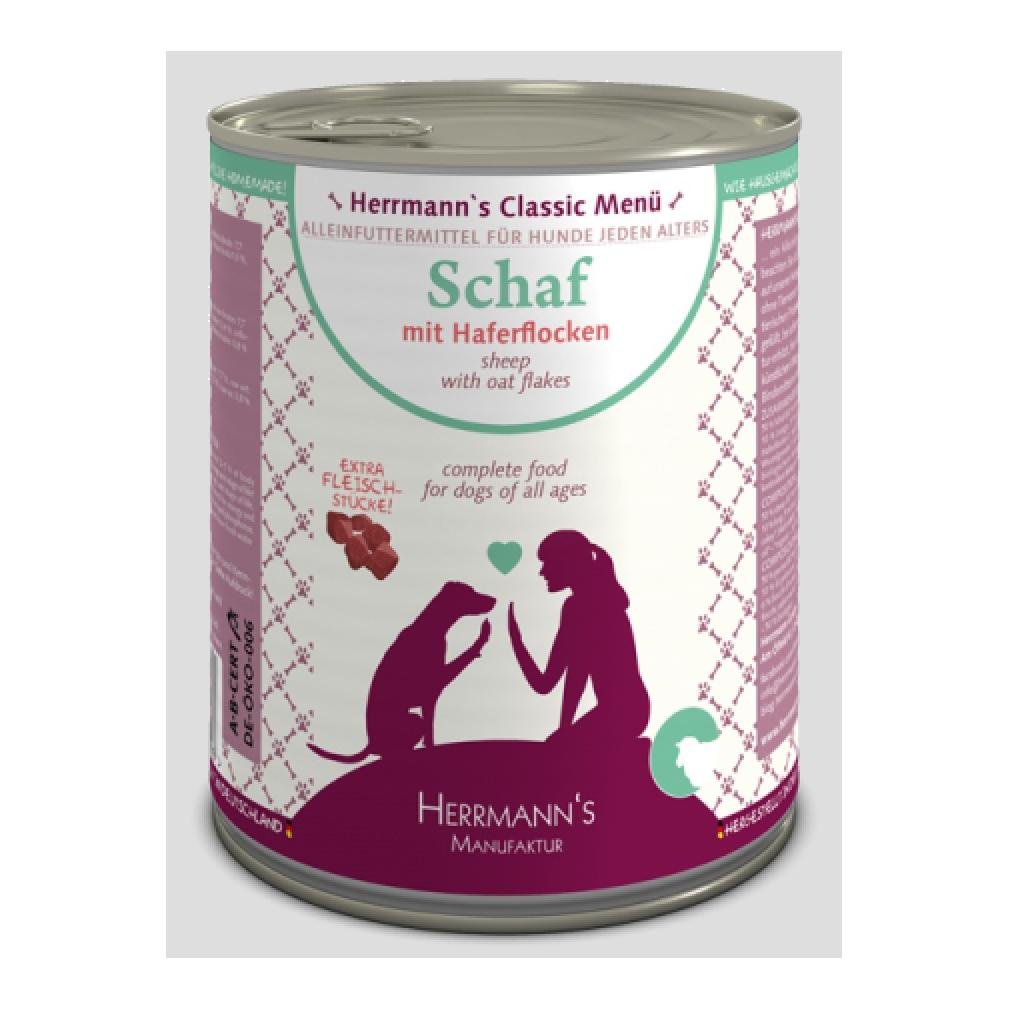 Image of HERRMANN'S BIO Bio Schaf mit Haferflocken Nassfutter in Dose 400 g bei Hauptner.ch