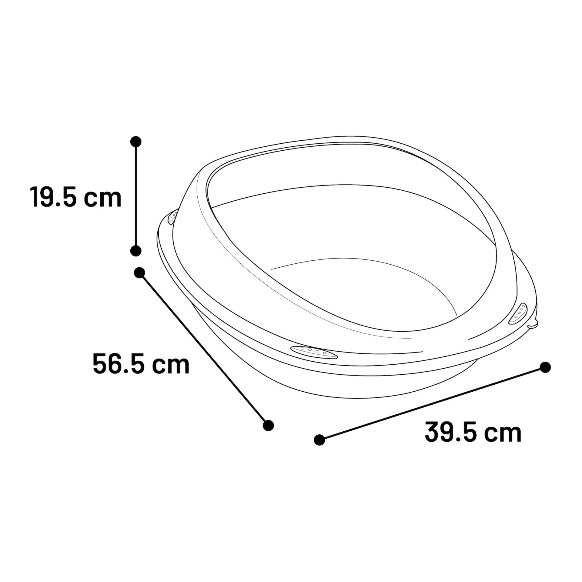 Offene Katzentoilette Jota