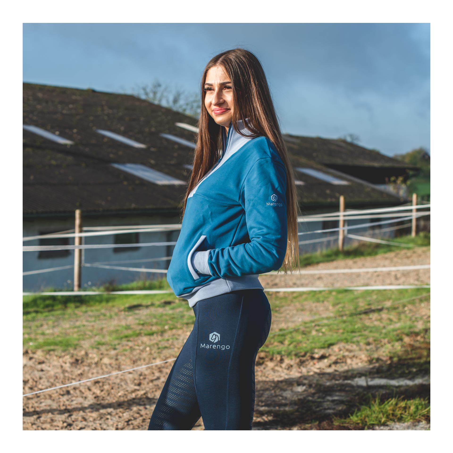 Marengo Zip Sweatshirt Elements Ocean Blue