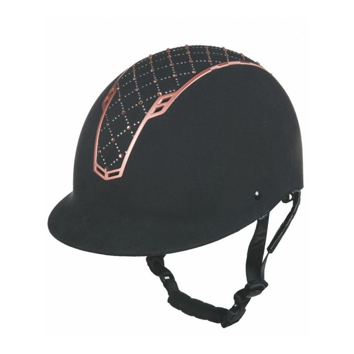 Image of HKM Reithelm Linz Style - schwarz / roségold - Schwarz/Roségold - bei Hauptner.ch
