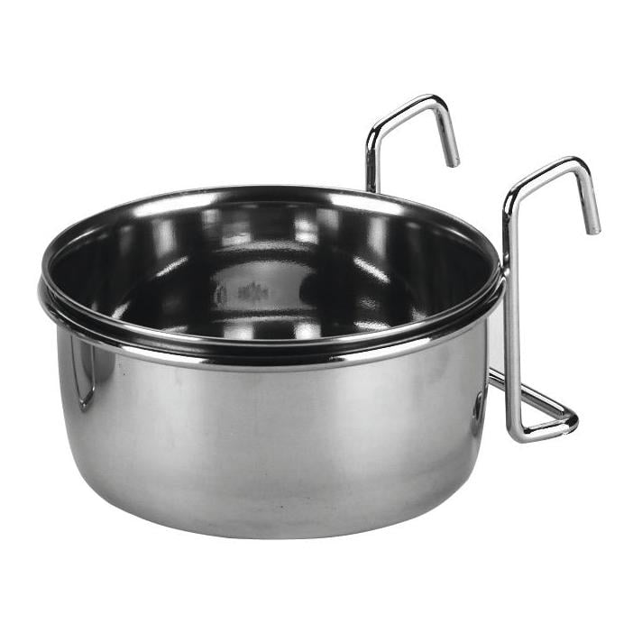 Edelstahlnapf mit Halter