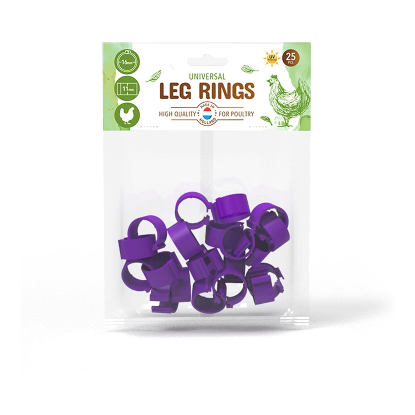 Hühnerfussringe 25 Stk.