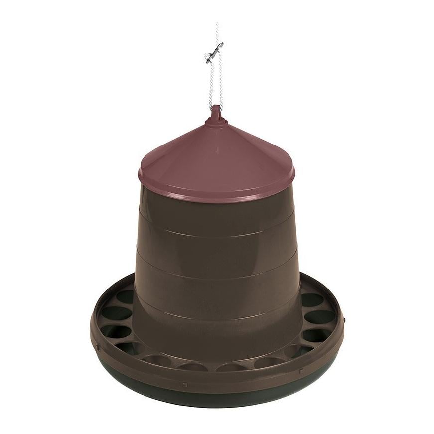 Geflügelfutterautomat aus recyceltem Kunststoff - ohne Beine