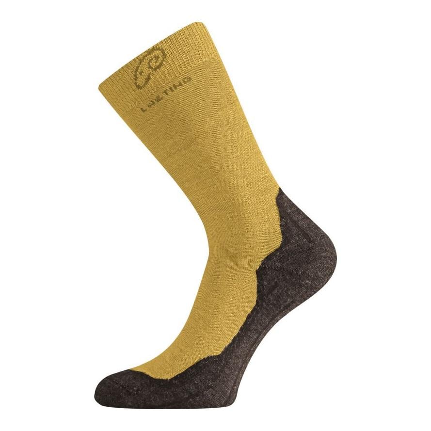 Trekkingsocken WHI Merinowolle Unisex - senfgelb