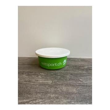 Leckerlieschale mit Deckel reitsport.ch - apfelgrün  