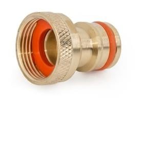 Image of Bradas Hahn-Adapter - Innengewinde 1/2" - Messing - Gold/Orange - bei Hauptner.ch