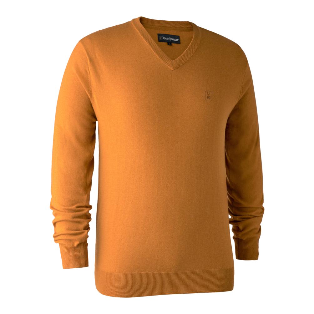 Image of Deerhunter Kingston Pullover mit V-Ausschnitt - Golden Oak bei Hauptner.ch