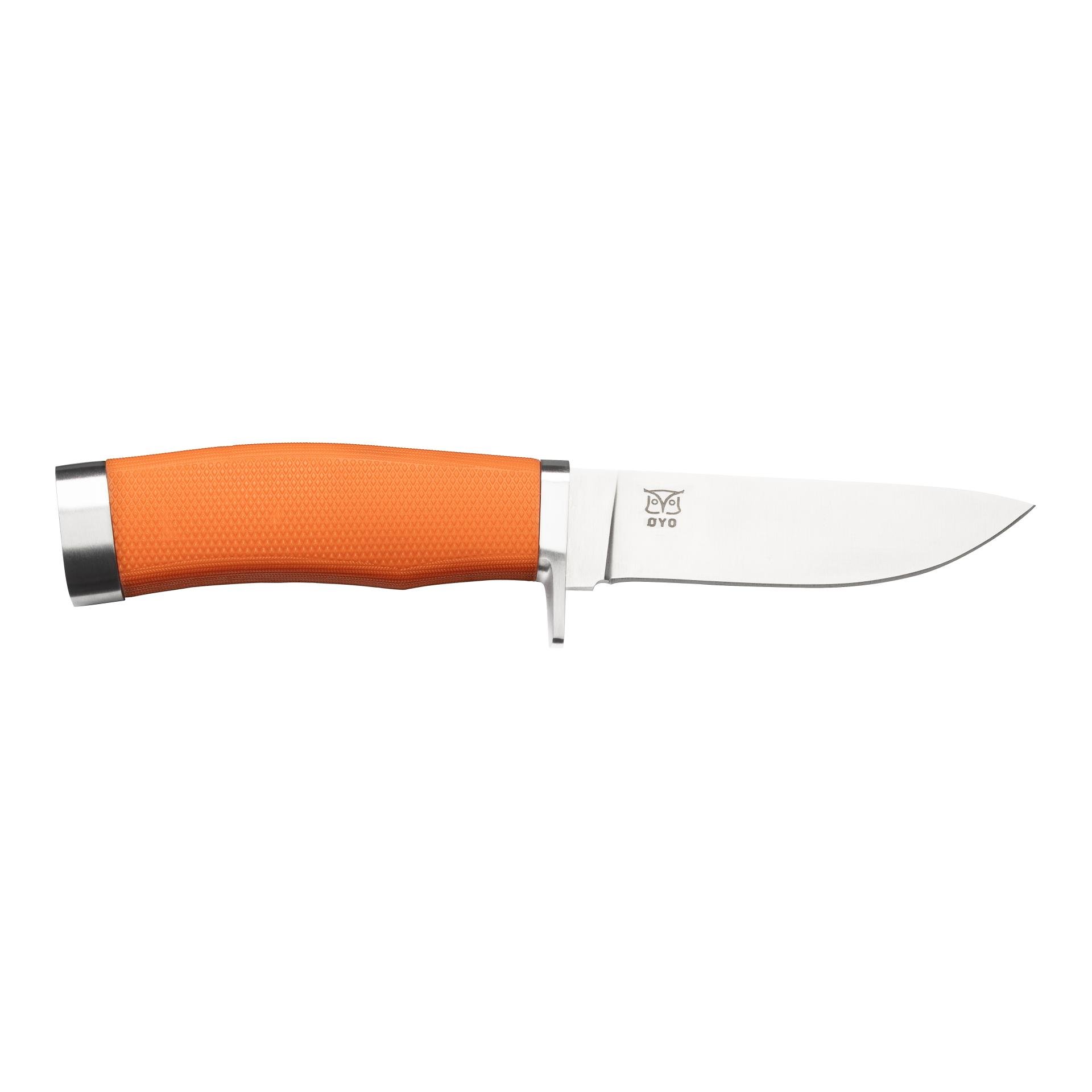 Øyo FINNSKOGEN - Couteau de chasse/de plein air avec étui de protection en cuir