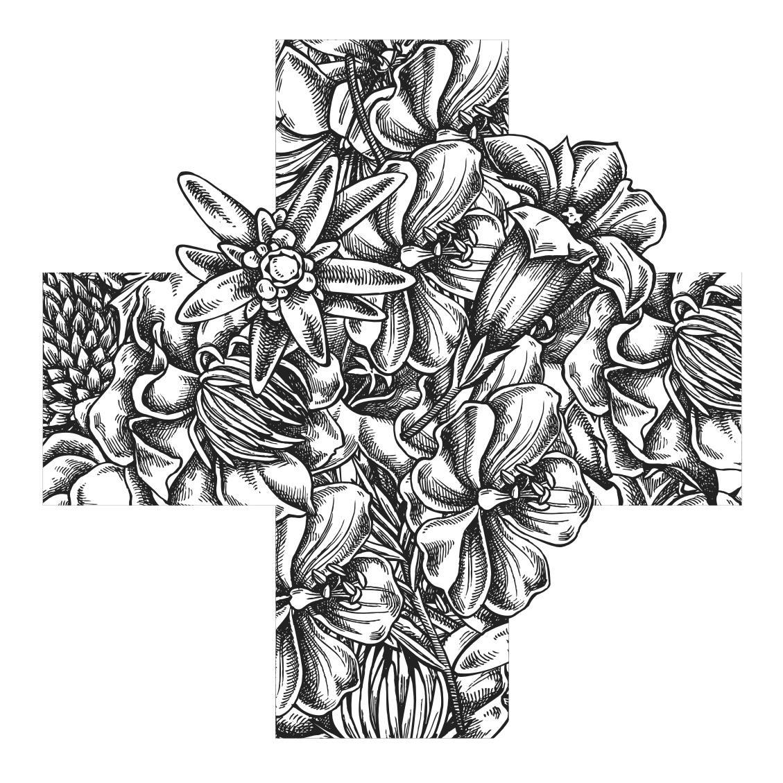 Bluemä Chrüz Unisex Bio T-Shirt - weiss