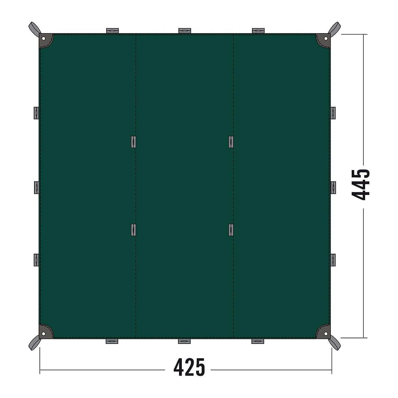 Image of Tatonka Tarp 1, Zeltplane - Sonnensegel, 425 x 445 cm - Grün - bei Hauptner.ch