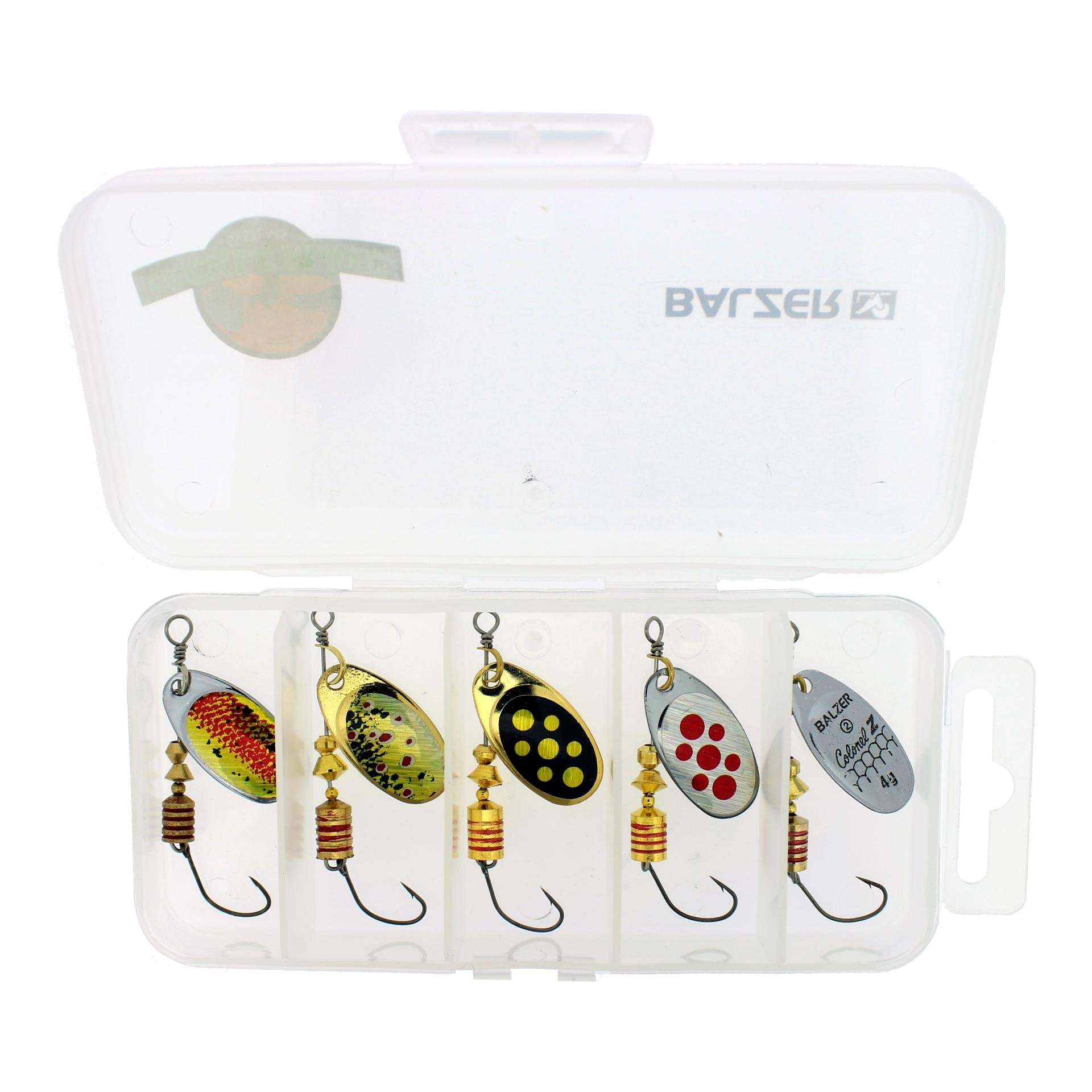 Spinner-Set mit Einzelhaken inkl. Box 