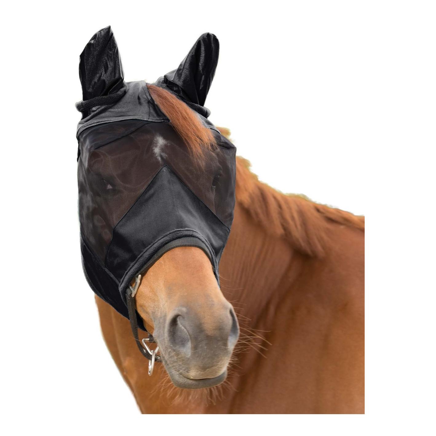 Fliegenmaske Premium 3 in 1 - schwarz